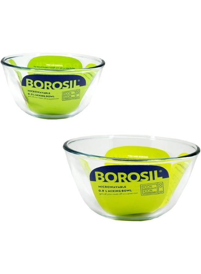 Borosil Glass Mixing & Serving Bowl, Oven & Microwave Safe Bowl, 500 Ml, Borosilicate Glass Clear - Image 3