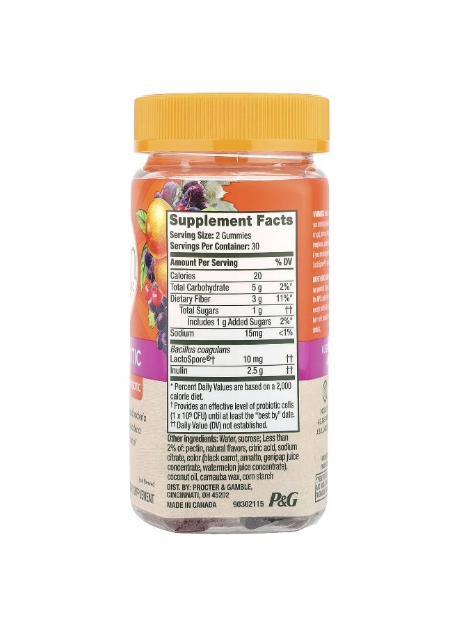 Align Probiotics أليغن بروبيوتيك، دوالبيوتيك، بريبيوتيك + بروبيوتيك، فواكه، 60 جيمي - Image 2