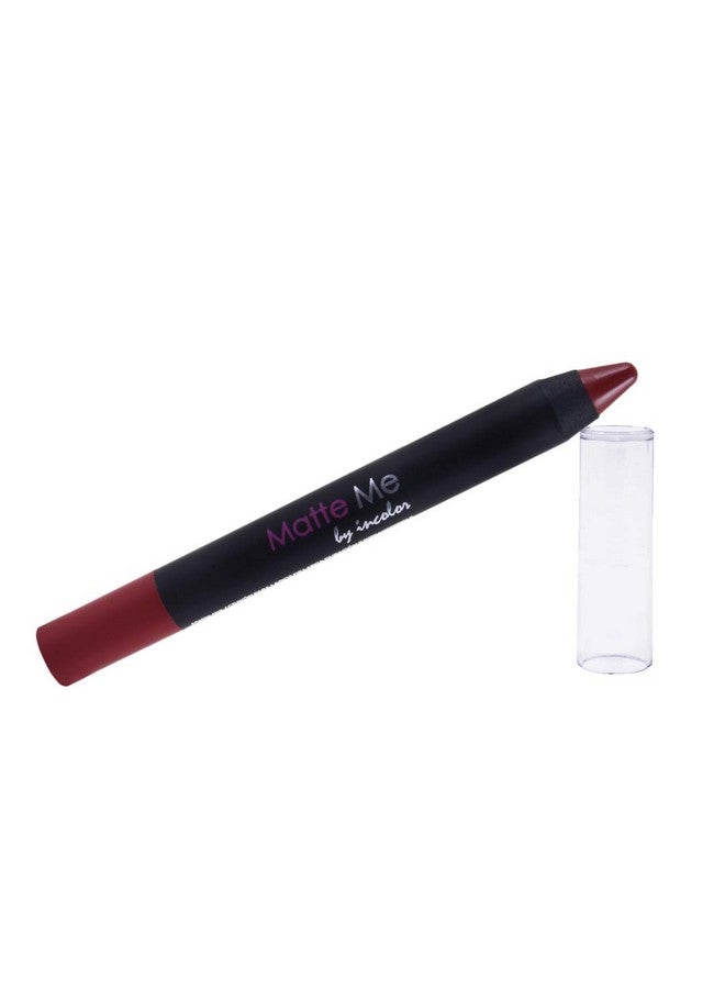 INCOLOR Matte Me Crayon Lipstick, Long Lasting, Waterproof & Smooth Texture Pencil Lipstick For Girl & Women, 2.3g (Shade 18) - Image 5