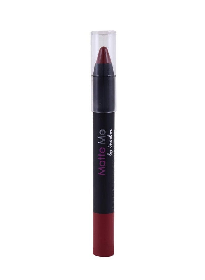 INCOLOR Matte Me Crayon Lipstick, Long Lasting, Waterproof & Smooth Texture Pencil Lipstick For Girl & Women, 2.3g (Shade 18) - Image 3