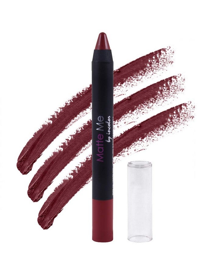 INCOLOR Matte Me Crayon Lipstick, Long Lasting, Waterproof & Smooth Texture Pencil Lipstick For Girl & Women, 2.3g (Shade 18) - Image 2