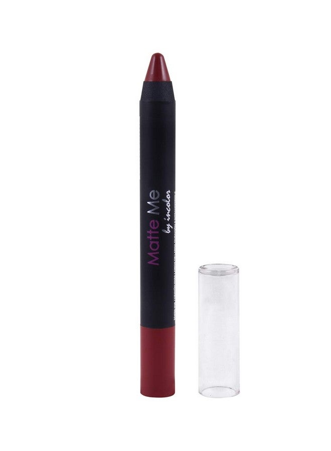 INCOLOR Matte Me Crayon Lipstick, Long Lasting, Waterproof & Smooth Texture Pencil Lipstick For Girl & Women, 2.3g (Shade 18) - Image 4