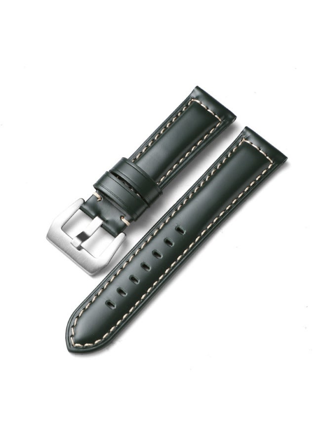 For Iwatch Strap Genuine Leather Apple Watch Strap Applewatch8 Huawei Gt3 Samsung S1 Pena Sea - Image 1