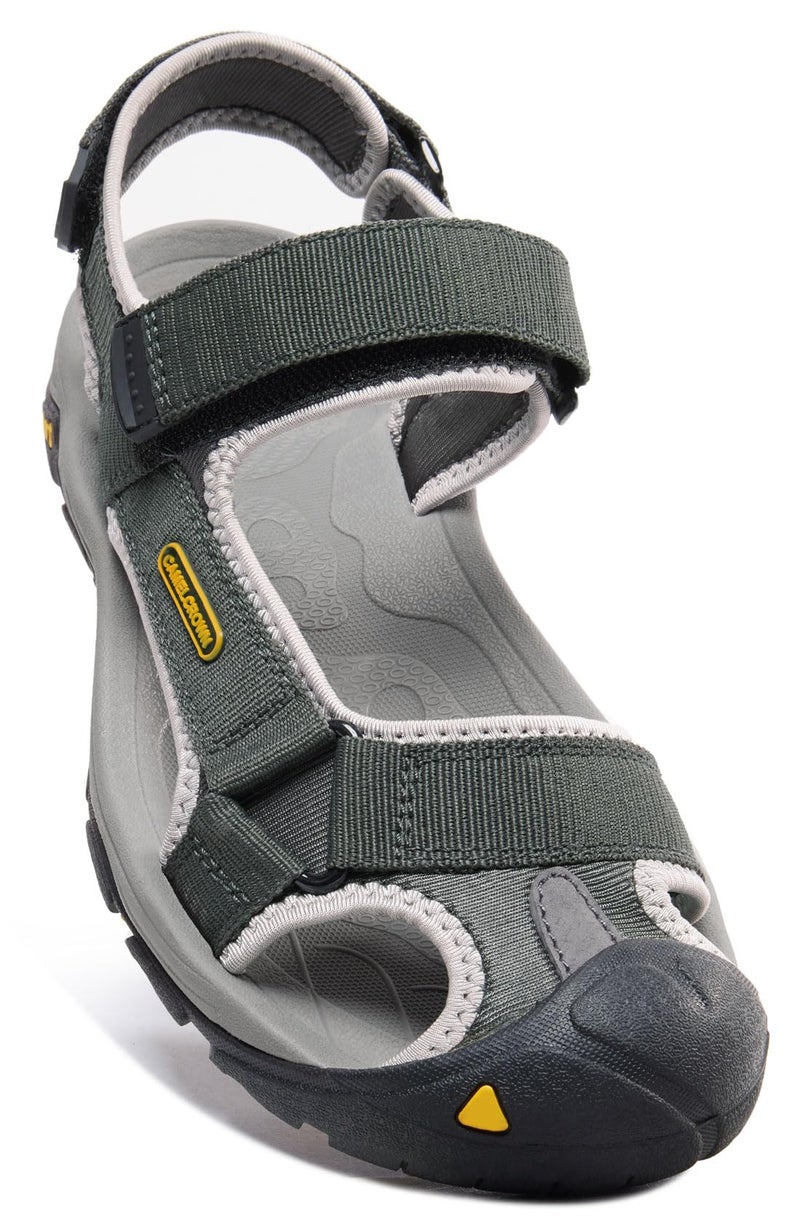 CAMEL CROWN Men's Waterproof Hiking Sandals Closed Toe Water Sandals Athletic Sport Sandals for Summer Outdoor Beach Wading Boat for Hiker Gray 9 - Image 1
