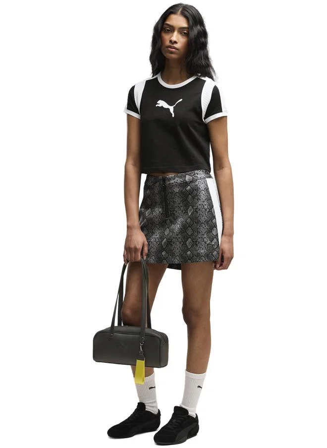 T7 Snake Print Skirt Women
