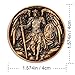 Leabet 5Pcs Saint Michael Archangel Protection Coin 157Inch DoubleSided Zinc Alloy Collectible with Antique Finish Featuring Saint Michael Prayer Christian Challenge Coin Pack of 5 - Image 4