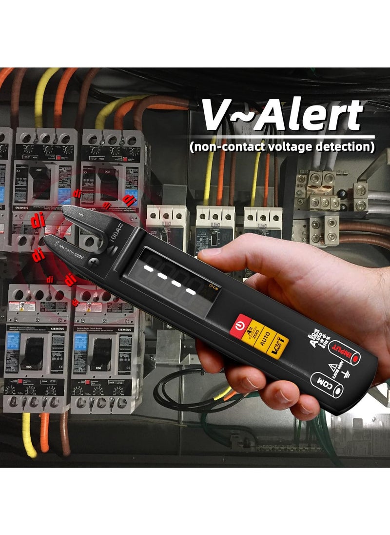 Generic Digital Clamp Meter AC DC Amp Meter Clamp Multimeter, Rechargeable with Smart Mode, Measures Capacitance Diode Duty Cycle Amp Resistance Hz Continuity V-Alert Live Check Environment Temperature  - Image 5