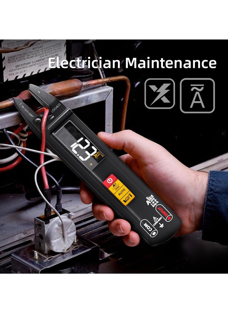 Generic Digital Clamp Meter AC DC Amp Meter Clamp Multimeter, Rechargeable with Smart Mode, Measures Capacitance Diode Duty Cycle Amp Resistance Hz Continuity V-Alert Live Check Environment Temperature  - Image 3