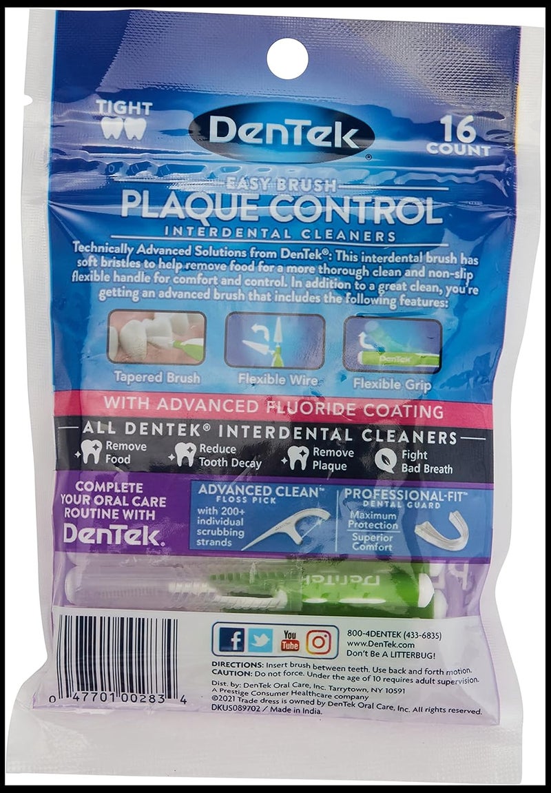 DenTek Easy Brush Cleaners Extra Tight Spaces 16 Count - Image 2