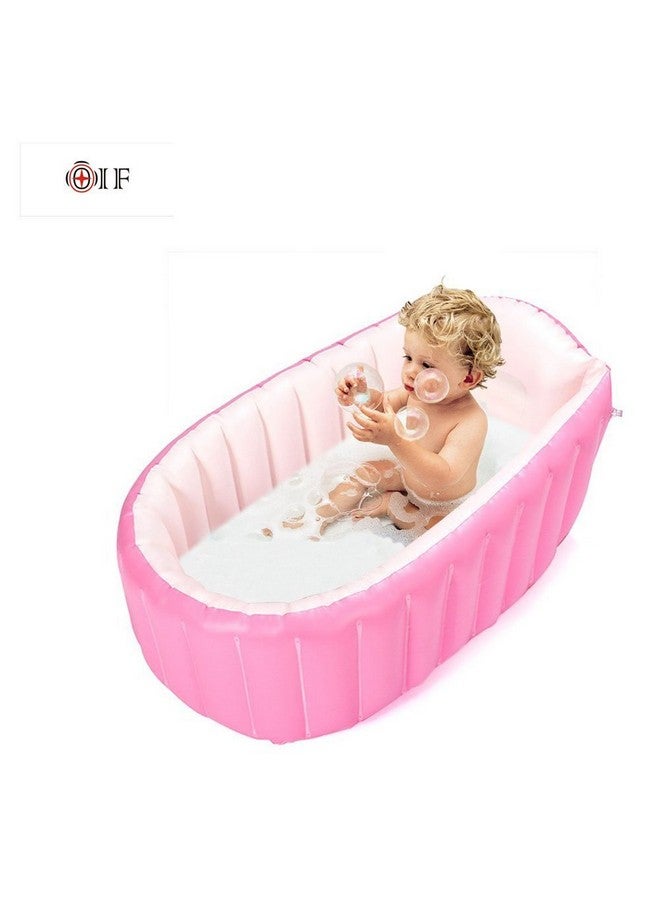 OIF Inflatable Baby Bathtub,OIF Portable Kid Infant Toddler Thick Soft Cushion Air Swimming Pool Central Seat - Image 4