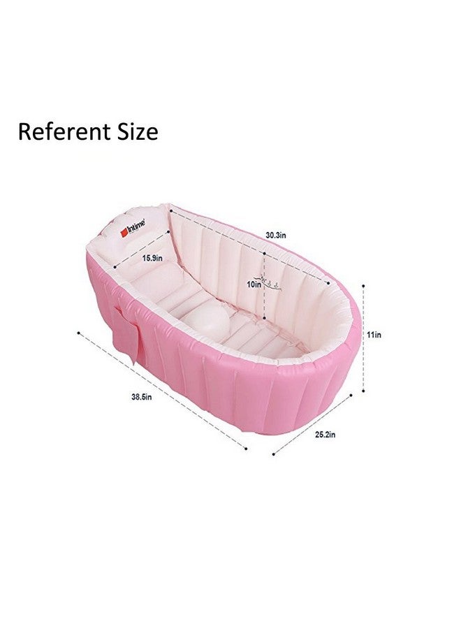 OIF Inflatable Baby Bathtub,OIF Portable Kid Infant Toddler Thick Soft Cushion Air Swimming Pool Central Seat - Image 1