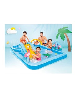 INTEX Jungle Adventure Inflatable Play Center with Slide 244x198x71cm  - Image 4