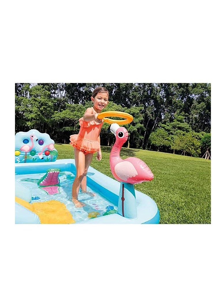 INTEX - Jungle Adventure Inflatable Play Center with Slide 244x198x71cm - Image 1