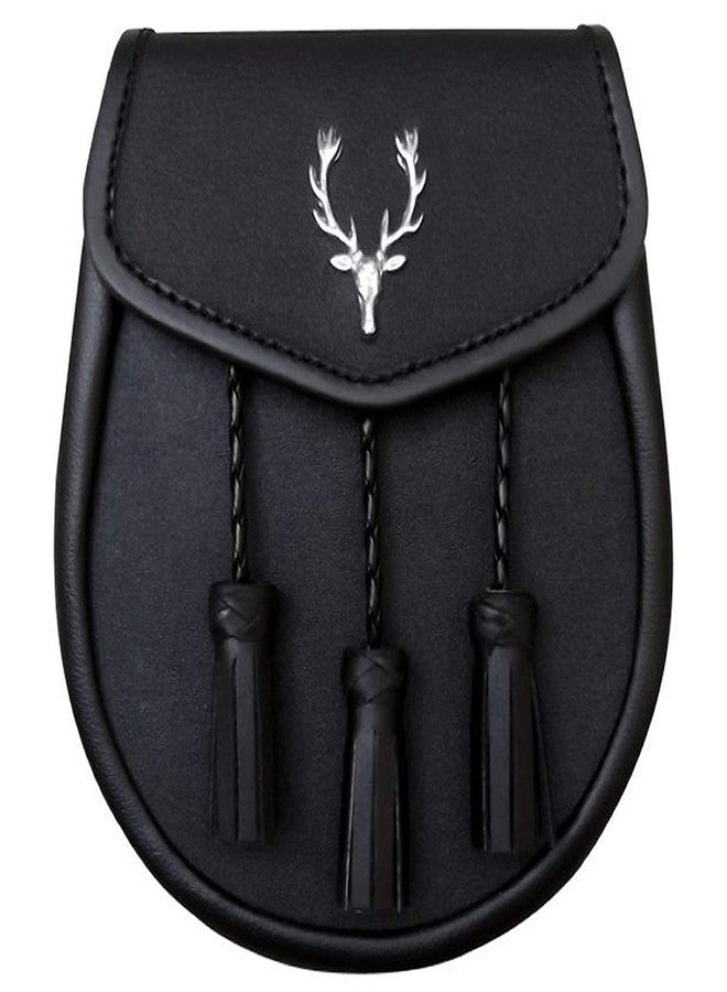 AAR Leather Kilt Sporran Scottish Semi Dress Formal Rabbit Fur Free Leather Belt Chain Multi Design AAR - Image 1