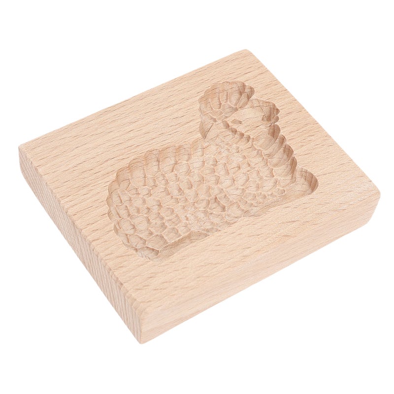 Carved Wooden Gingerbread Cookie Mold Biscuit Chocolate Press Cutter 3D Baking Sheep Stamp Mould - Image 4