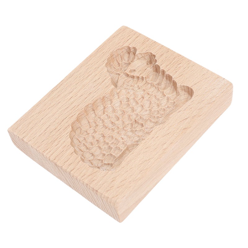 Carved Wooden Gingerbread Cookie Mold Biscuit Chocolate Press Cutter 3D Baking Sheep Stamp Mould - Image 5