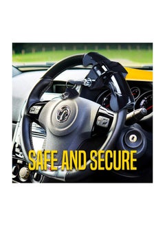 Generic Universal Steering Wheel Lock, Anti-Theft Secure Car Lock, Adjustable Length Double Hook Retractable Theft Prevention, Universal Car Steering Wheel Lock, Heavy Duty Anti-Theft Steering Wheel Lock  - Image 5