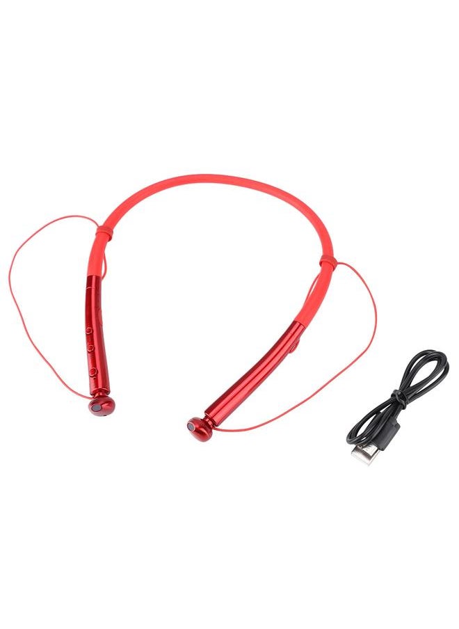 Thoraya V4.2 Bluetooth Headphones Waterproof HBQ Q14 Flexible Neckband Magnetic Design Headset(Red)  - Image 1