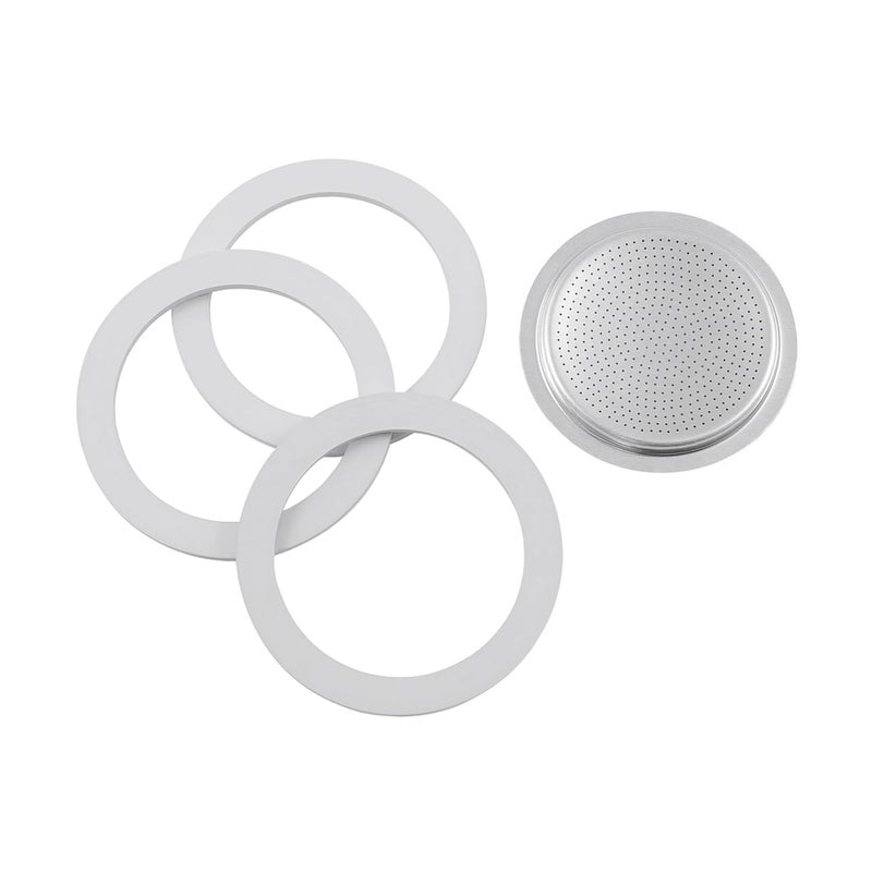 Bialetti Replacement Gasket & Filter for 6 Cup Espresso Maker - Image 2