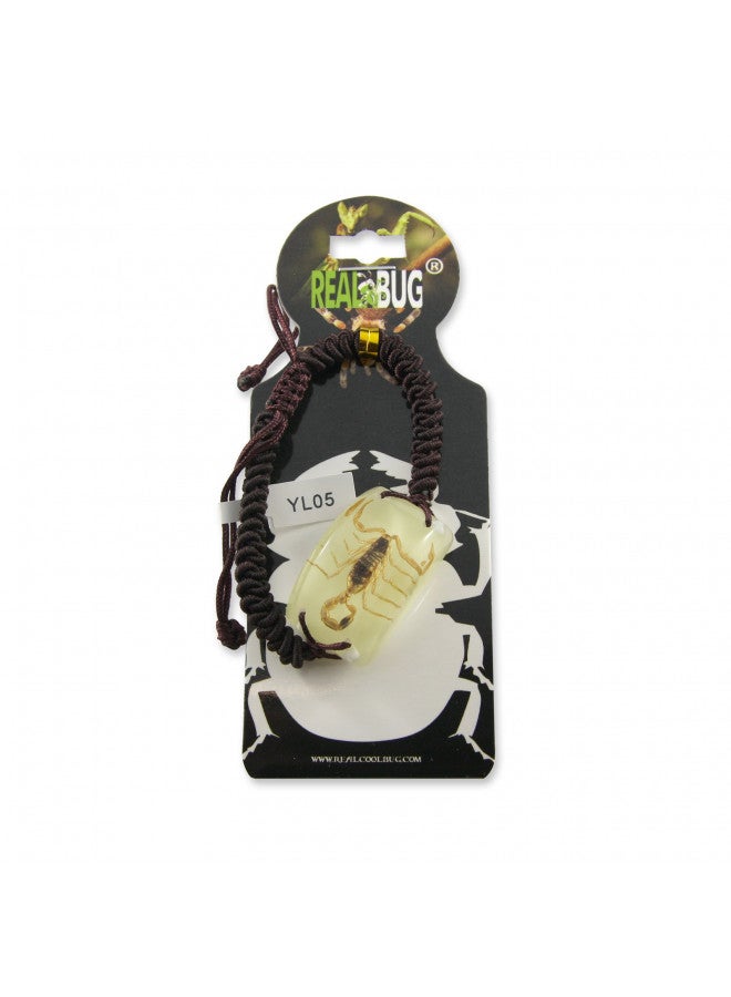 REALBUG Gold Scorpion Bracelet, Glow in The Dark, 10 inches - Image 3