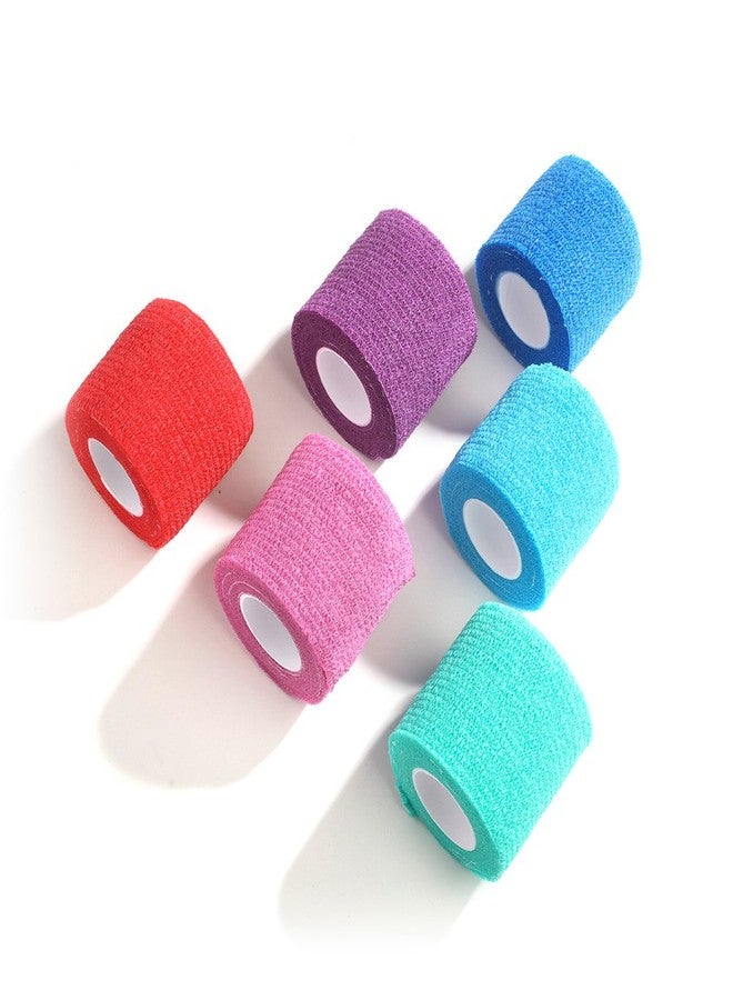 MediChoice Non-Sterile Cohesive Bandage, 2" x 5 Yards, Self Adhesive Breathable First Aid Roll for Sprains & Swelling, CBN102CP, Multi-Color, Box of 36