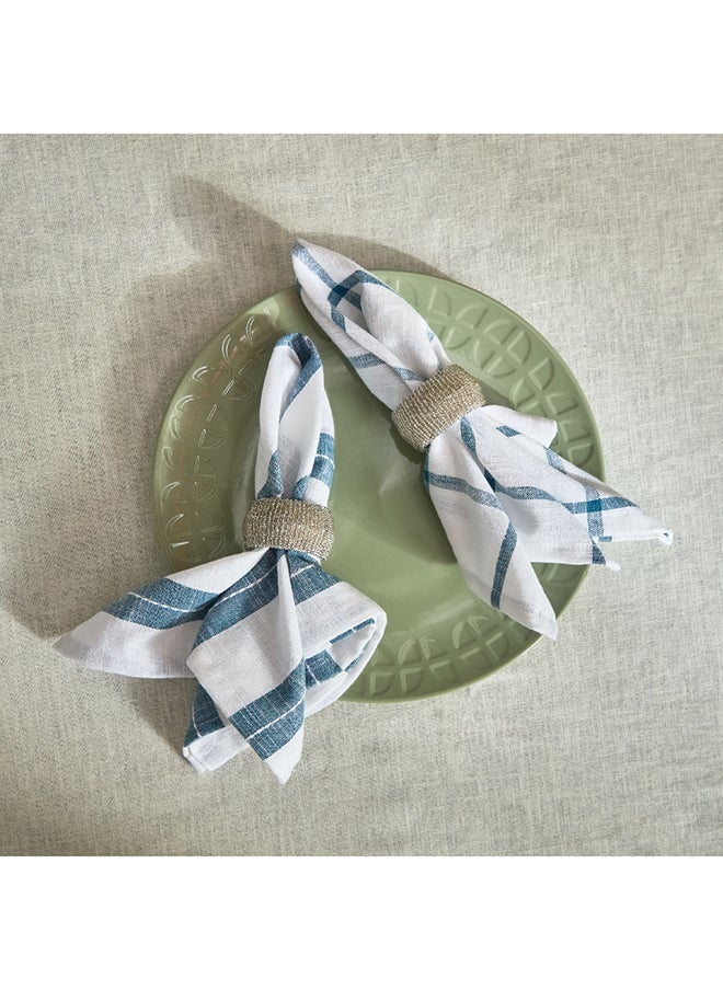Home Box Home Box Harley Azure Cotton 2-Piece Table Napkin Set 40 x 40 cm  - Image 1