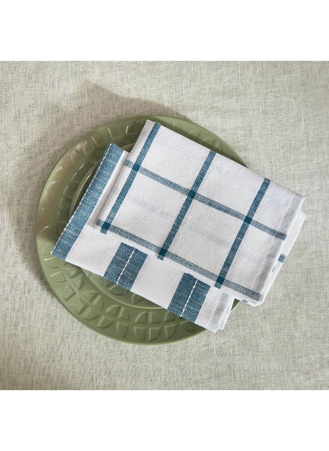 Home Box Home Box Harley Azure Cotton 2-Piece Table Napkin Set 40 x 40 cm  - Image 2