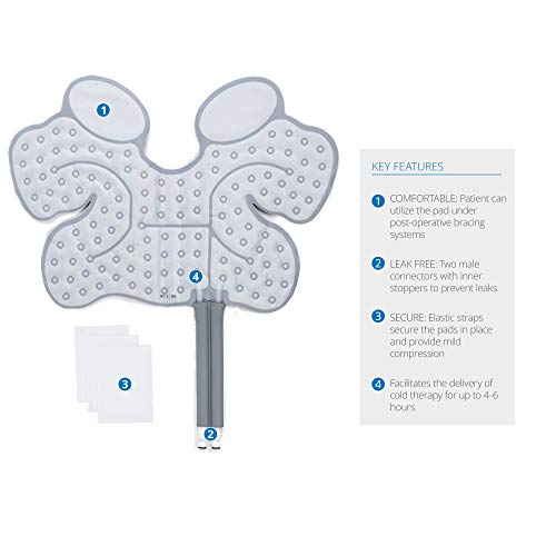 Ossur Cold Rush Cold Therapy Foot and Ankle Pad Ergonomic Pad for PostOperative Pain and Swelling Works with Cryotherapy and Cold Therapy Machines Includes Hose Connectors and Elastic Straps - Image 5