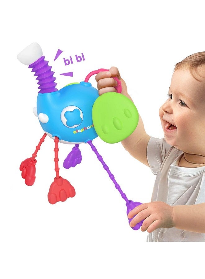 iPlay, iLearn Baby Sensory Toys for 1 Year Old, Infant Montesori Pull String Toy, Silicone Teething Toy, Toddler Car Seat Toy, Airplane Travel Activity Birthday Gifts for 12 18 Month 2 Yr Old Boy Girl - Image 1