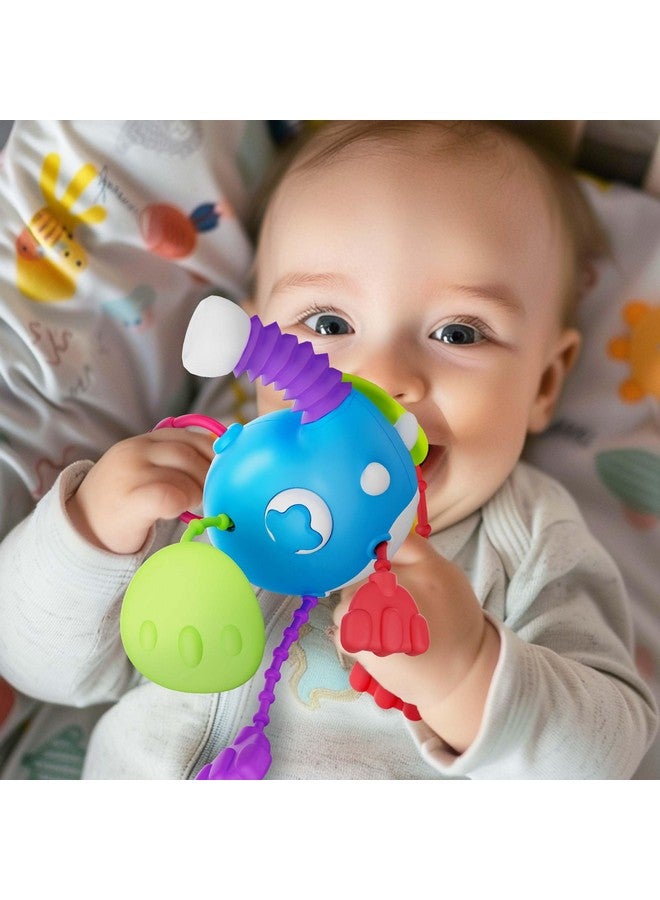iPlay, iLearn Baby Sensory Toys for 1 Year Old, Infant Montesori Pull String Toy, Silicone Teething Toy, Toddler Car Seat Toy, Airplane Travel Activity Birthday Gifts for 12 18 Month 2 Yr Old Boy Girl - Image 3