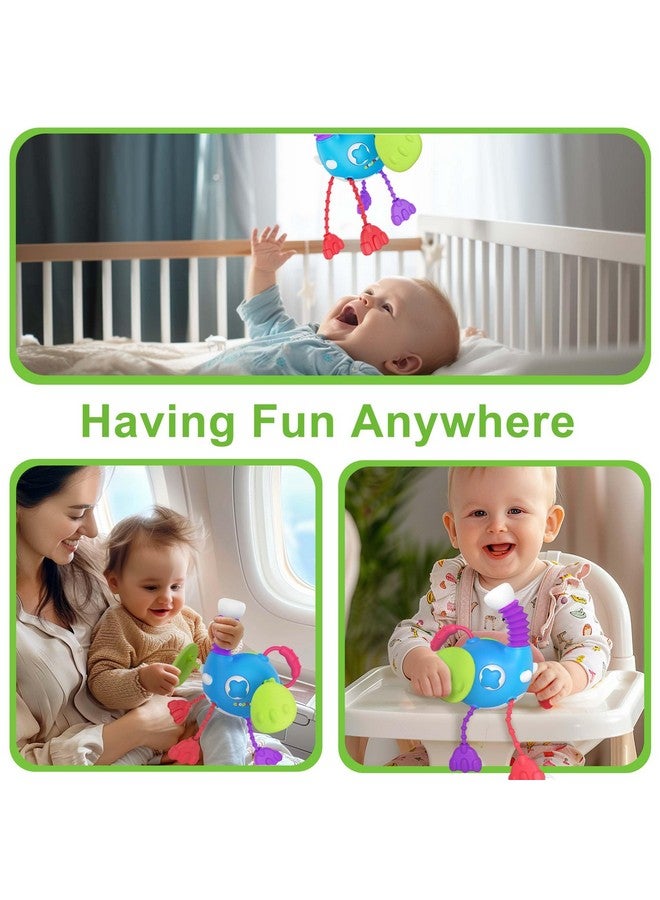 iPlay, iLearn Baby Sensory Toys for 1 Year Old, Infant Montesori Pull String Toy, Silicone Teething Toy, Toddler Car Seat Toy, Airplane Travel Activity Birthday Gifts for 12 18 Month 2 Yr Old Boy Girl - Image 4