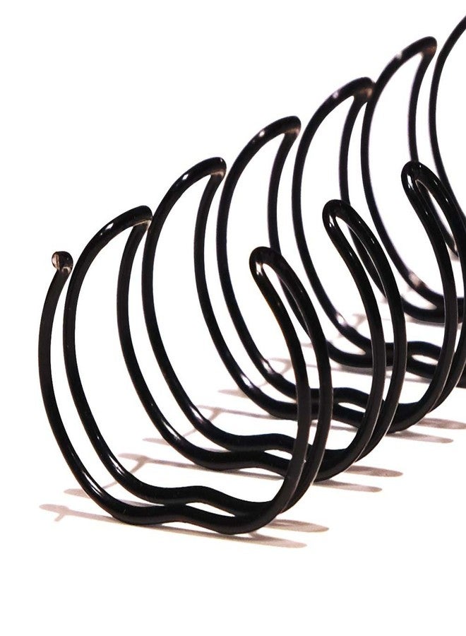 TruBind 20mm (3/4 in.) Double Loop Binding Spines | 11 in. Length for Letter Size or Smaller Projects | 2:1 Pitch | 160 Sheet Binding Capacity | Black | 50 Pack