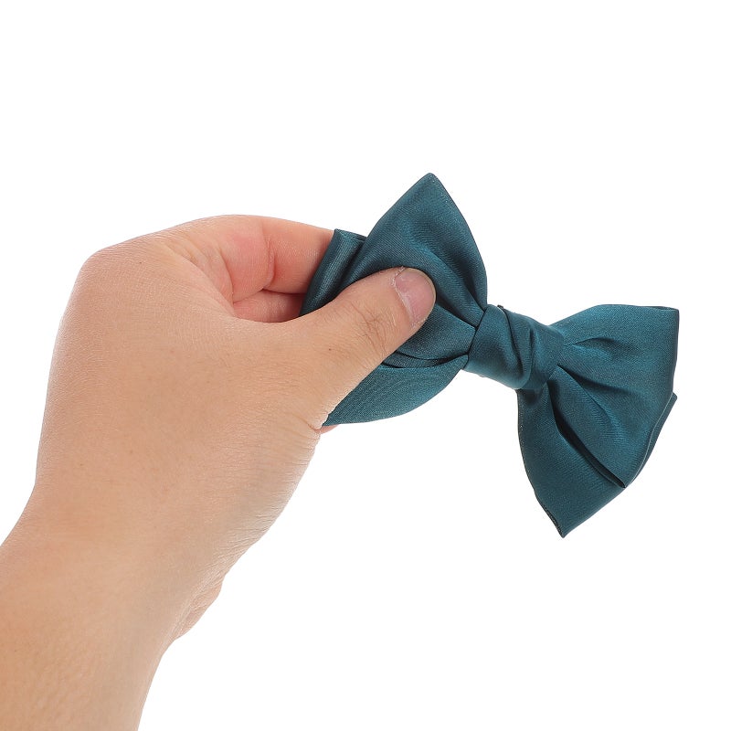 1 Pair Shoe Clips: Removable Elegant Wedding Party Buckle Heels Shoe Charms Bag Clothing Hair Accessories for Women Girls Dark Green - Image 2