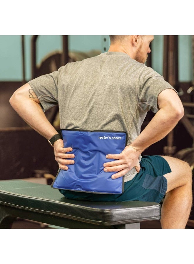 Rester's Choice 2 Pack Large Ice Packs for Injuries | 11" x 14.5" | Hot & Cold Pack | Reusable Gel Pack, Durable Construction, & Flexible When Frozen - Image 2