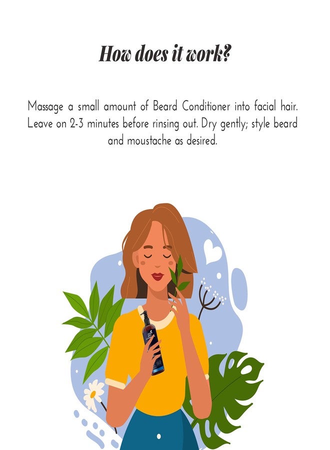 Artnaturals Natural Beard Deep Conditioner - (8 Fl Oz / 236ml) - Infused with Aloe Vera, Tea Tree and Jojoba Oil - Image 3