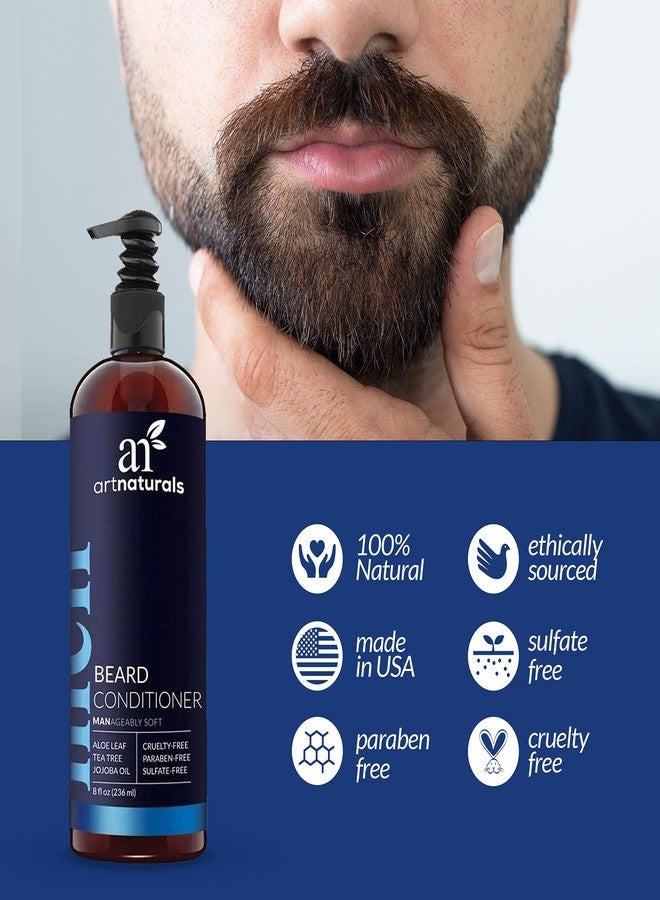 Artnaturals Natural Beard Deep Conditioner - (8 Fl Oz / 236ml) - Infused with Aloe Vera, Tea Tree and Jojoba Oil - Image 4