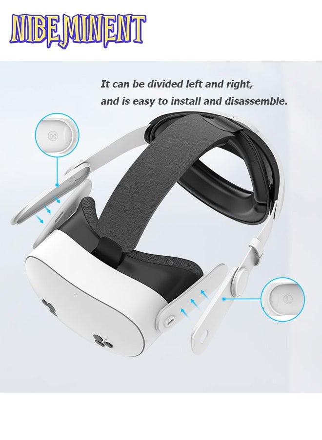 Head Strap Compatible with Meta Quest 3/3S, Adjustable Headband Replacement Strap for Oculus Quest 3