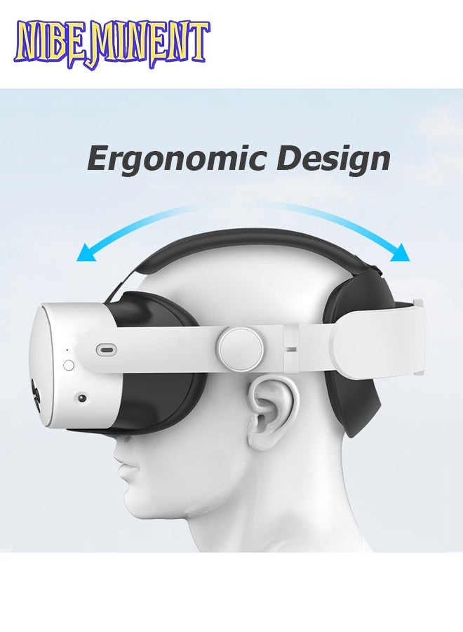NIBEMINENT Head Strap Compatible with Meta Quest 3/3S, Adjustable Headband Replacement Strap for Oculus Quest 3  - Image 3