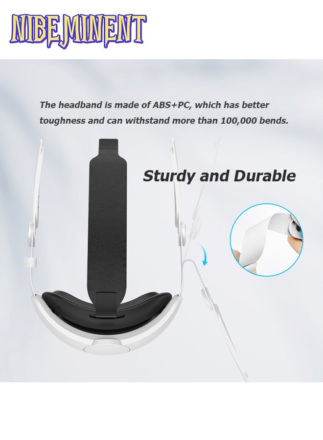 NIBEMINENT Head Strap Compatible with Meta Quest 3/3S, Adjustable Headband Replacement Strap for Oculus Quest 3  - Image 5
