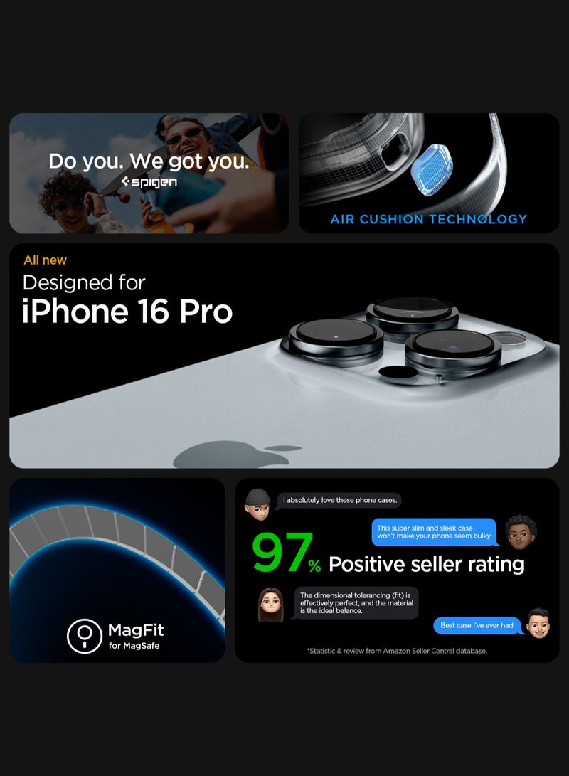 Spigen غطاء حماية Ultra Hybrid MagFit لهاتف iPhone 16 Pro مزود بألياف الكربون MagSafe (2024) - Image 2