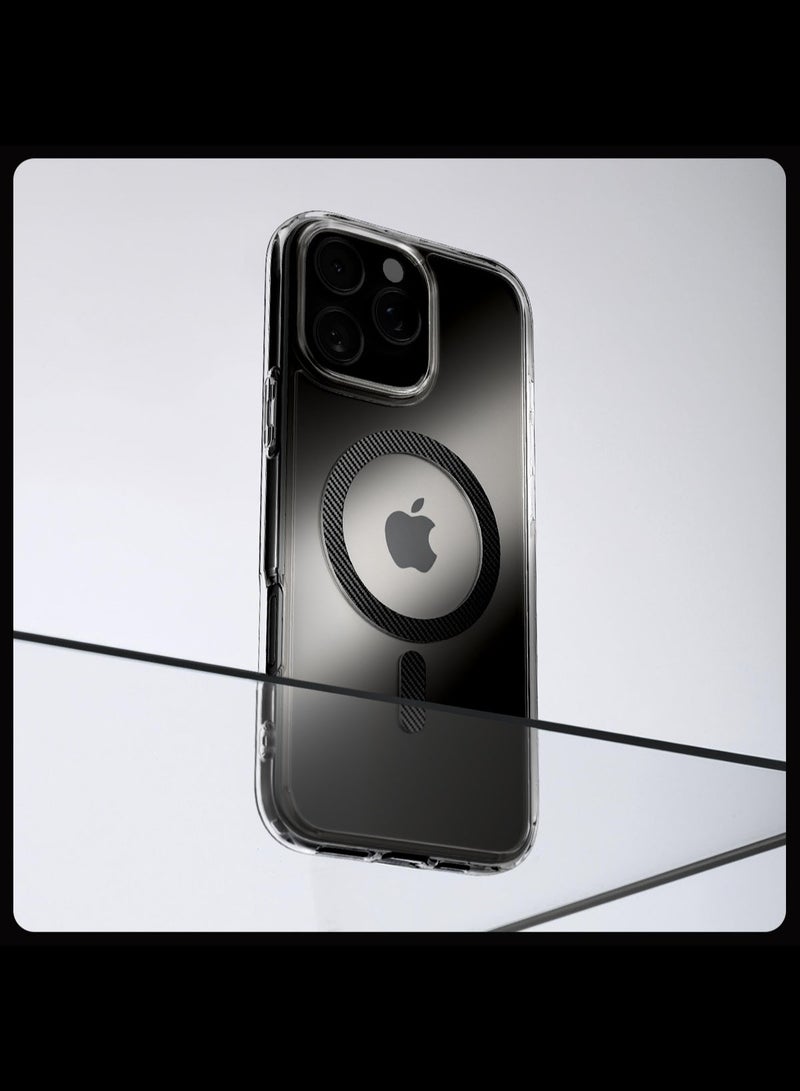 Spigen غطاء حماية Ultra Hybrid MagFit لهاتف iPhone 16 Pro مزود بألياف الكربون MagSafe (2024) - Image 3