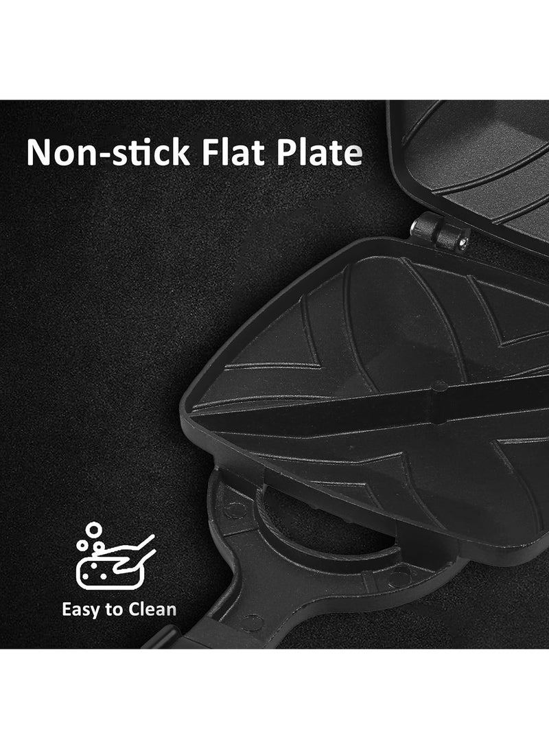 VINOD Zest 3 Layer Non-Stick Aluminum Sandwich Maker Toaster - 3mm Thickness, Metal Spoon Friendly, Heat Resistant Handle, Gas Compatible, PFOA Free - Image 5