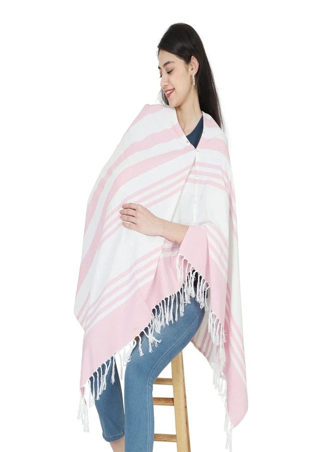 nene Mother's Multi-Purpose Large Size Nursing/Feeding Scarf-Wrap Stole (Pink) - Image 2