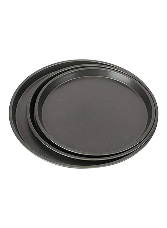 3-Piece Non-Stick Pizza Pan Multicolor - Image 1