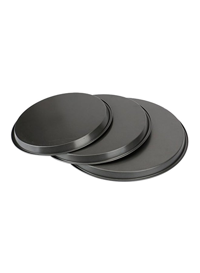 3-Piece Non-Stick Pizza Pan Multicolor - Image 2
