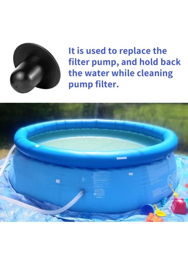 fantasize Pool Wall Valve Plug Pool Replacement Accessories Filter Pump Hole Plugs Replacement Ground Swimming Pools Fitting Filter Pump Strainer Hole Plug Stopper Suitable for Intex Bestway Pools 4 Pack - Image 3