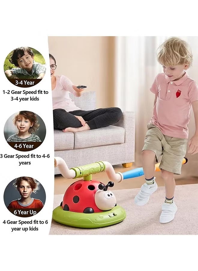 راكاي لعبة القفز الموسيقية المكونة من 3 في 1، لعبة رمي الحلقات ومحطة إطلاق الصواريخ للأطفال، ألعاب خارجية مع جهاز تحكم عن بعد، هدايا عيد ميلاد داخلية وخارجية للأطفال، للبنات والأولاد من عمر 3 سنوات وما فوق - Image 4