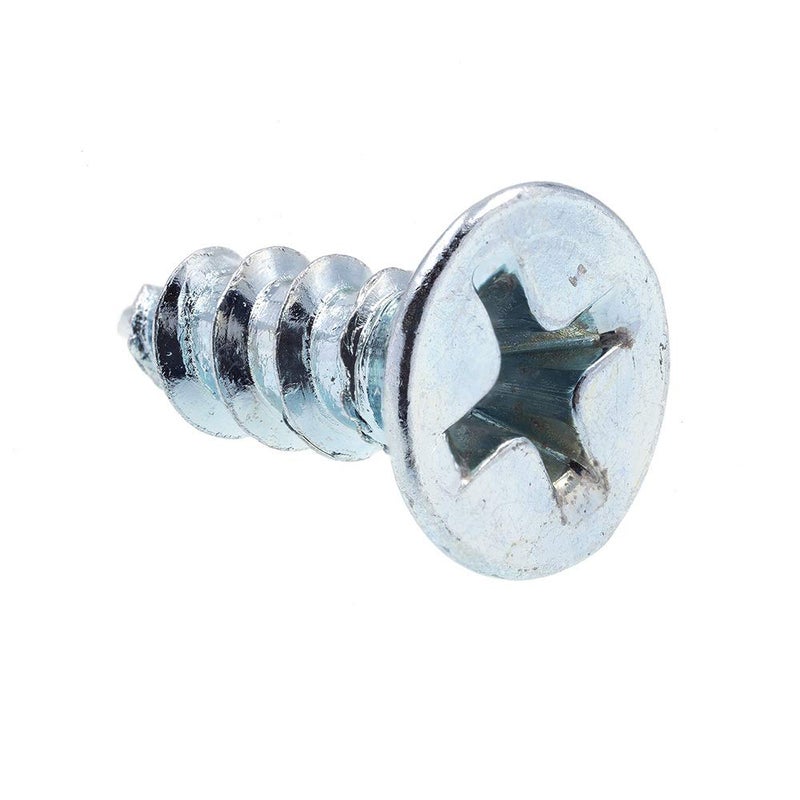 PrimeLine 9034965 Wood Screws Flat Head Phillips Drive 8 X 12 in Zinc Plated Steel 50 Pack