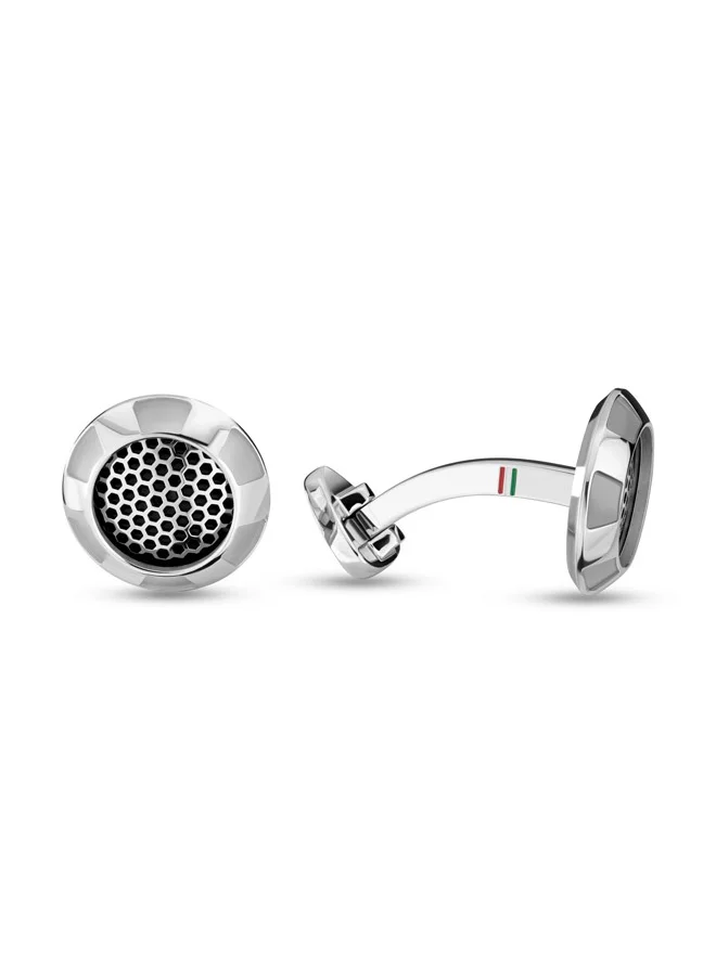 Ducati Corse Passione Silver and Grey Luxury Cufflinks For Men