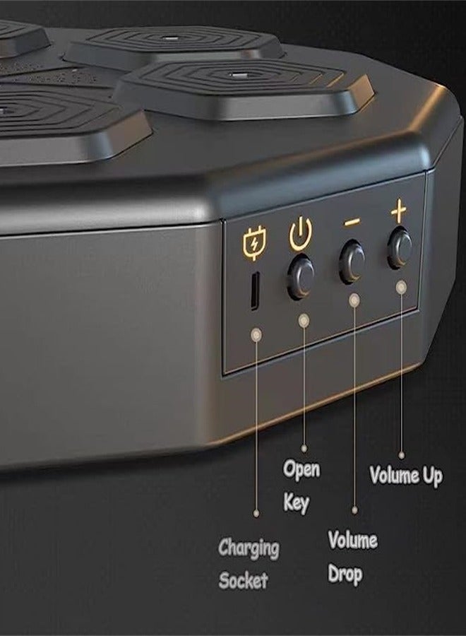 Demine Music Boxing Machine with Boxing Gloves, Workout Equipment, Interactive Fitness & Reflex Training Gear for Adults, Boxing Machine Wall for Home Workout Boxing Target Machine - Image 4